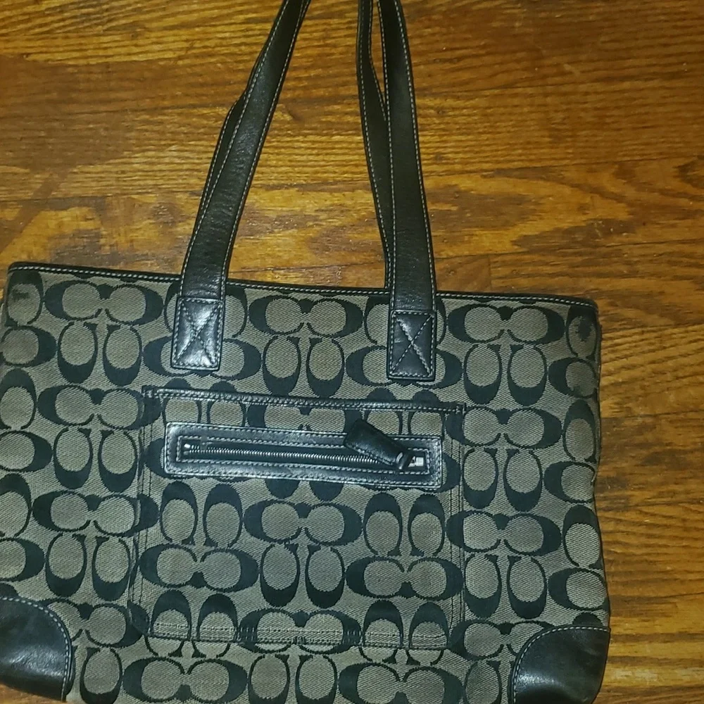 coach black satchel - Picture 1 of 2